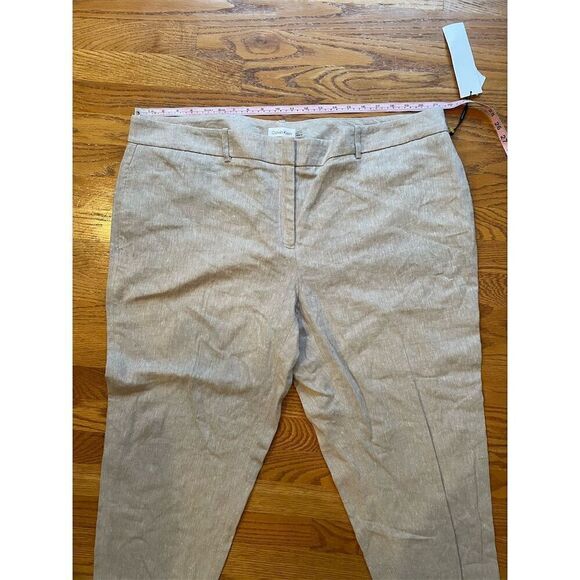 Calvin Klein Women's Plus Size 18 Beige Straight Leg Pants Casual - Picture 3 of 12